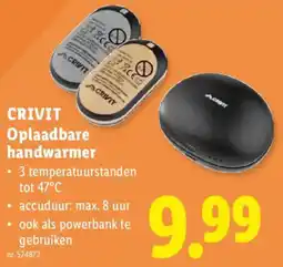 Lidl Oplaadbare handwarmer aanbieding