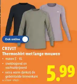 Lidl Thermoshirt met lange mouwen aanbieding