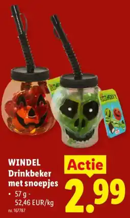 Lidl Windel drinkbeker met snoepjes aanbieding