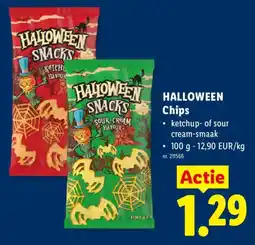 Lidl Halloween chips aanbieding