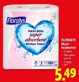 Lidl Floralys Maxi-keukenrol aanbieding