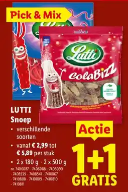 Lidl Lutti snoep aanbieding