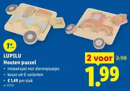 Lidl Houten puzzel aanbieding