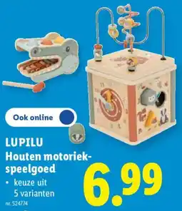 Lidl Houten motoriek-speelgoed aanbieding