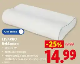 Lidl Livarno nekkussen aanbieding