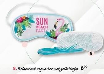 Relaxerend oogmasker met gelbolletjes
