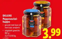 Lidl Deluxe peperoncini-hapjes aanbieding