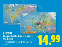 Lidl Magnetische houten kaart aanbieding