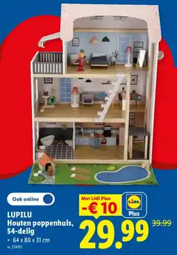 Lidl Lupilu houten poppenhuis aanbieding
