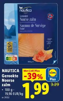 Lidl Nautica gerookte noorse zalm aanbieding