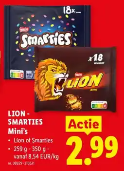 Lidl Lion - Smarties Mini's aanbieding