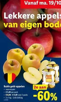 Lidl Rubis gold-appelen aanbieding