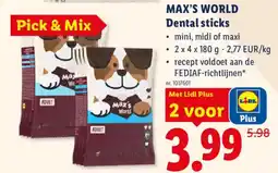 Lidl Dental sticks aanbieding