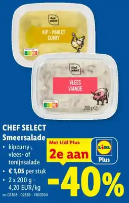 Lidl Chef select smeersalade aanbieding