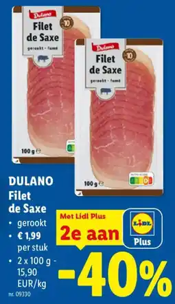 Lidl Dulano Filet de Saxe aanbieding