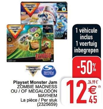 Cora Playset monster jam zombie madness ou - of megalodon mayhem aanbieding