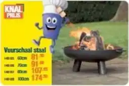 Cevo Vuurschaal staal aanbieding
