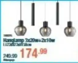 Cevo Hanglamp 3x20w+2x10w aanbieding