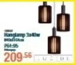 Cevo Hanglamp 3x40w aanbieding