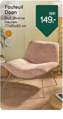 Leen Bakker Fauteuil Daan aanbieding