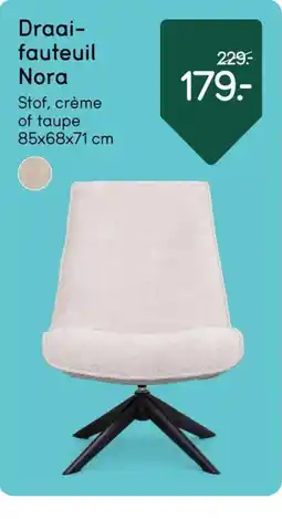 Leen Bakker Draai-fauteuil Nora aanbieding