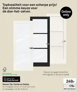 Karwei Deuren Tijn, Femke en Debbie aanbieding