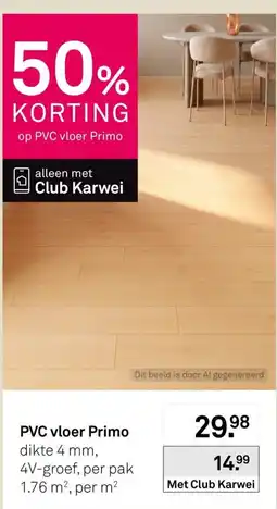 Karwei PVC vloer Primo aanbieding