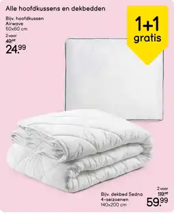 Leen Bakker Alle hoofdkussens en dekbedden aanbieding