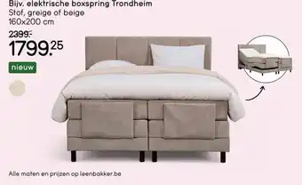 Leen Bakker elektrische boxspring Trondheim aanbieding