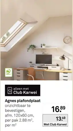 Karwei Agnes plafondplaat aanbieding