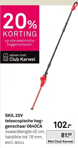 Karwei telescopische heggen schaar aanbieding