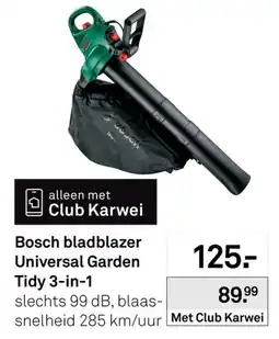 Karwei Bosch bladblazer universal garden tidy 3-in-1 aanbieding