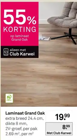 Karwei Laminaat Grand Oak aanbieding
