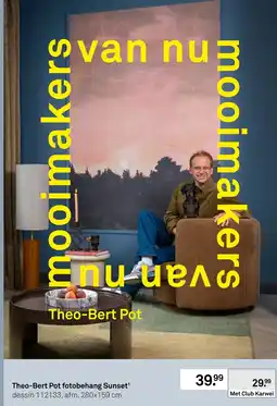 Karwei Theo-Bert Pot fotobehang Sunset aanbieding