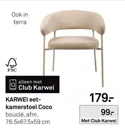 Karwei karwei eet-kamerstoel coco aanbieding