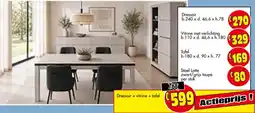 Budget Meubelen Dressoir + vitrine + tafel aanbieding