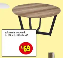 Budget Meubelen salontafel oude eik aanbieding