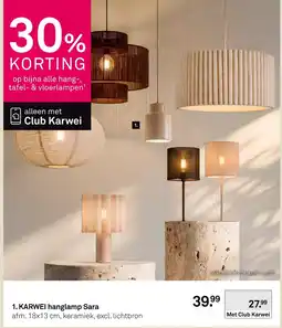 Karwei hanglamp sara aanbieding