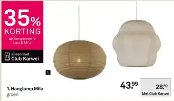 Karwei Hanglamp Mila aanbieding