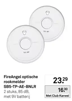Karwei Fireangel optische rookmelder aanbieding