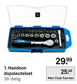 Karwei Handson dop sleutelset aanbieding