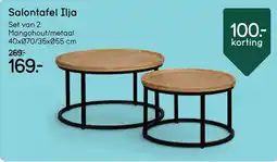 Leen Bakker Salontafel Ilja aanbieding