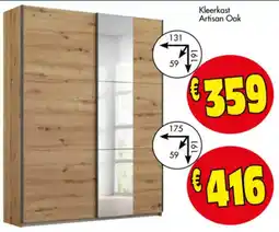 Budget Meubelen Kleerkast Artisan Oak aanbieding