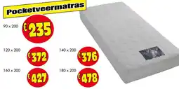 Budget Meubelen Pocketveermatras aanbieding