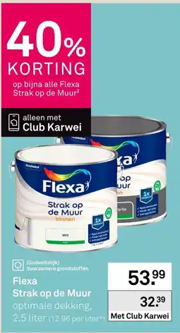 Karwei Flexa Strak op de Muur aanbieding
