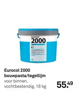 Karwei Eurocol 2000 bouwpasta/tegellijm aanbieding