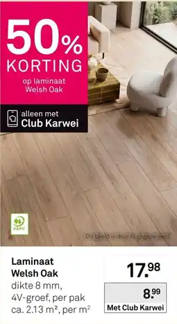 Karwei Laminaat Welsh Oak aanbieding