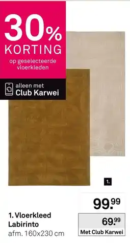 Karwei Vloerkleed Labirinto aanbieding
