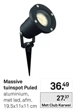 Karwei Massive tuinspot Puled aanbieding