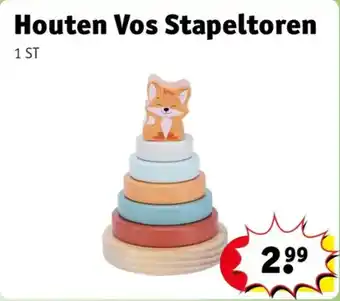 Kruidvat Houten Vos Stapeltoren aanbieding